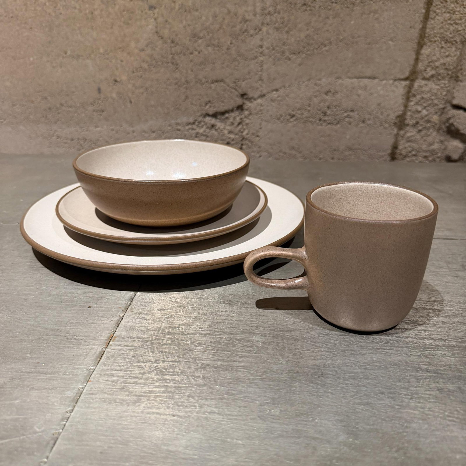 Vintage 1960s Edith Heath Sausalito 4-Piece Stoneware Dinnerware Set Mid-Century - 9