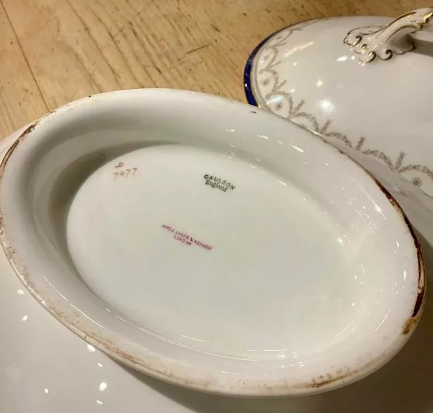 Antique China Service by Cauldon, Staffordshire England- 26 Pieces - 3