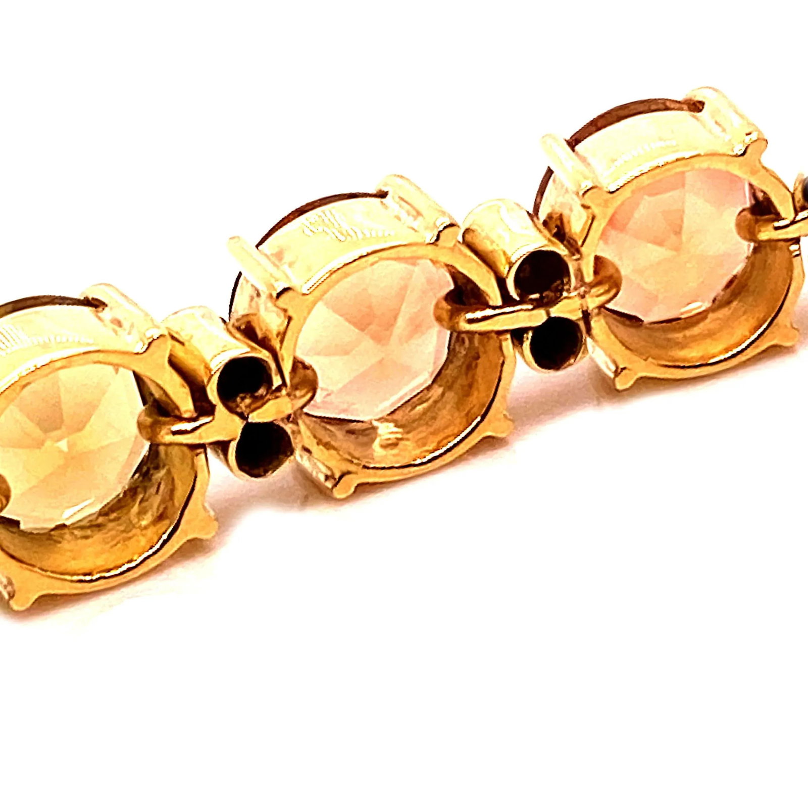 1980s Multi-Color Tourmaline 18 Karat Yellow Gold Bracelet - 6