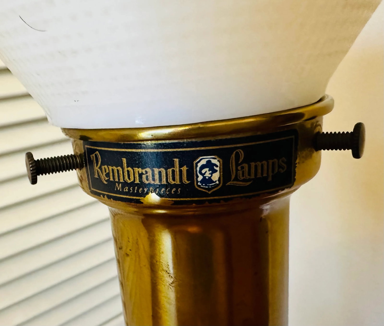 Vintage Rembrandt Onyx and Gilt Metal Patinated Torchiere Table Lamps- A-Pair - 3