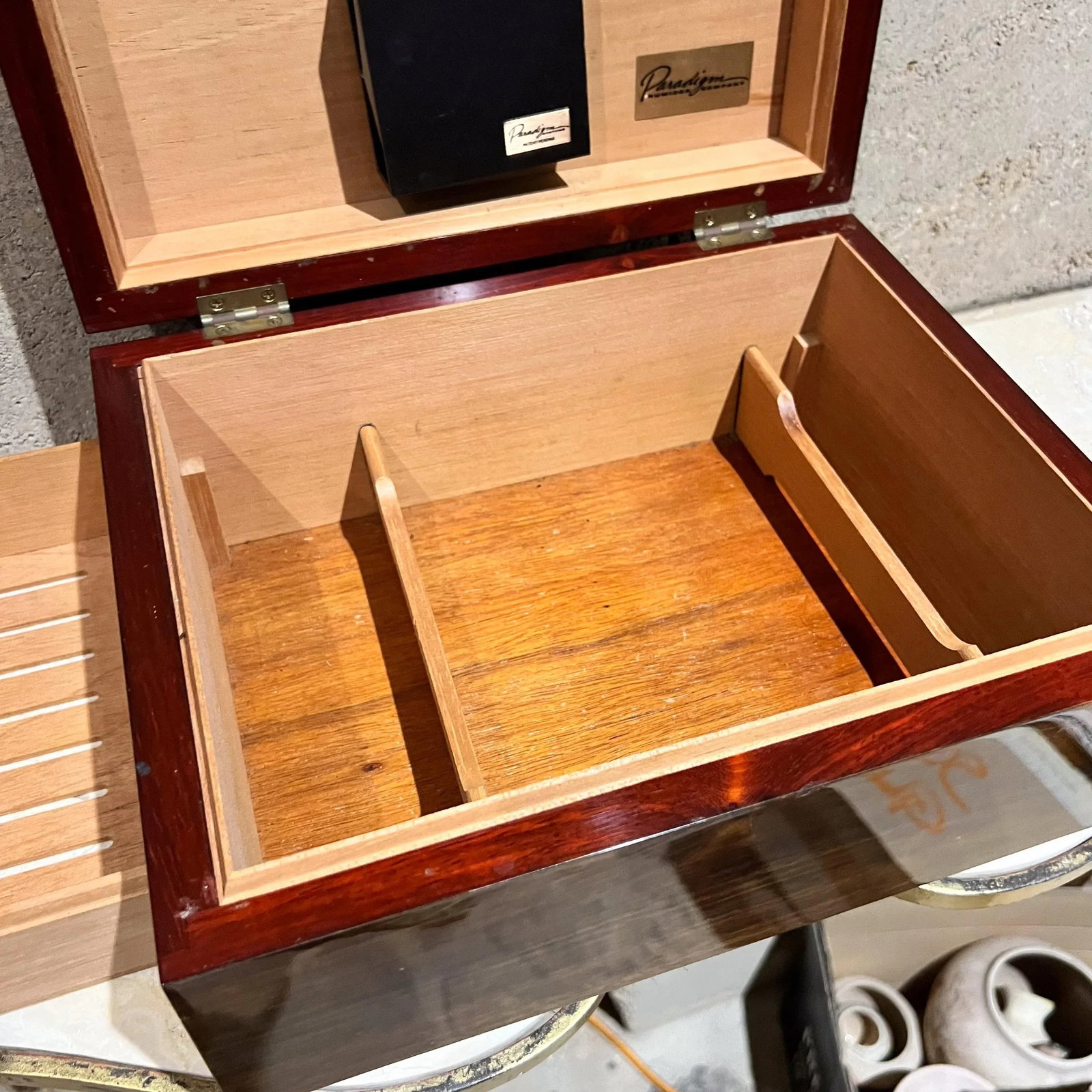 Paradigm Humidor Company Cigar Box Marquetry Wood Inlay - 7
