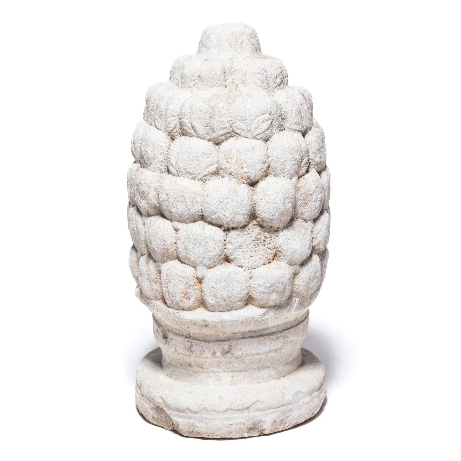Chinese Stone Finials with Peaches and Persimmons, 17th/18th Century - A Pair - 8
