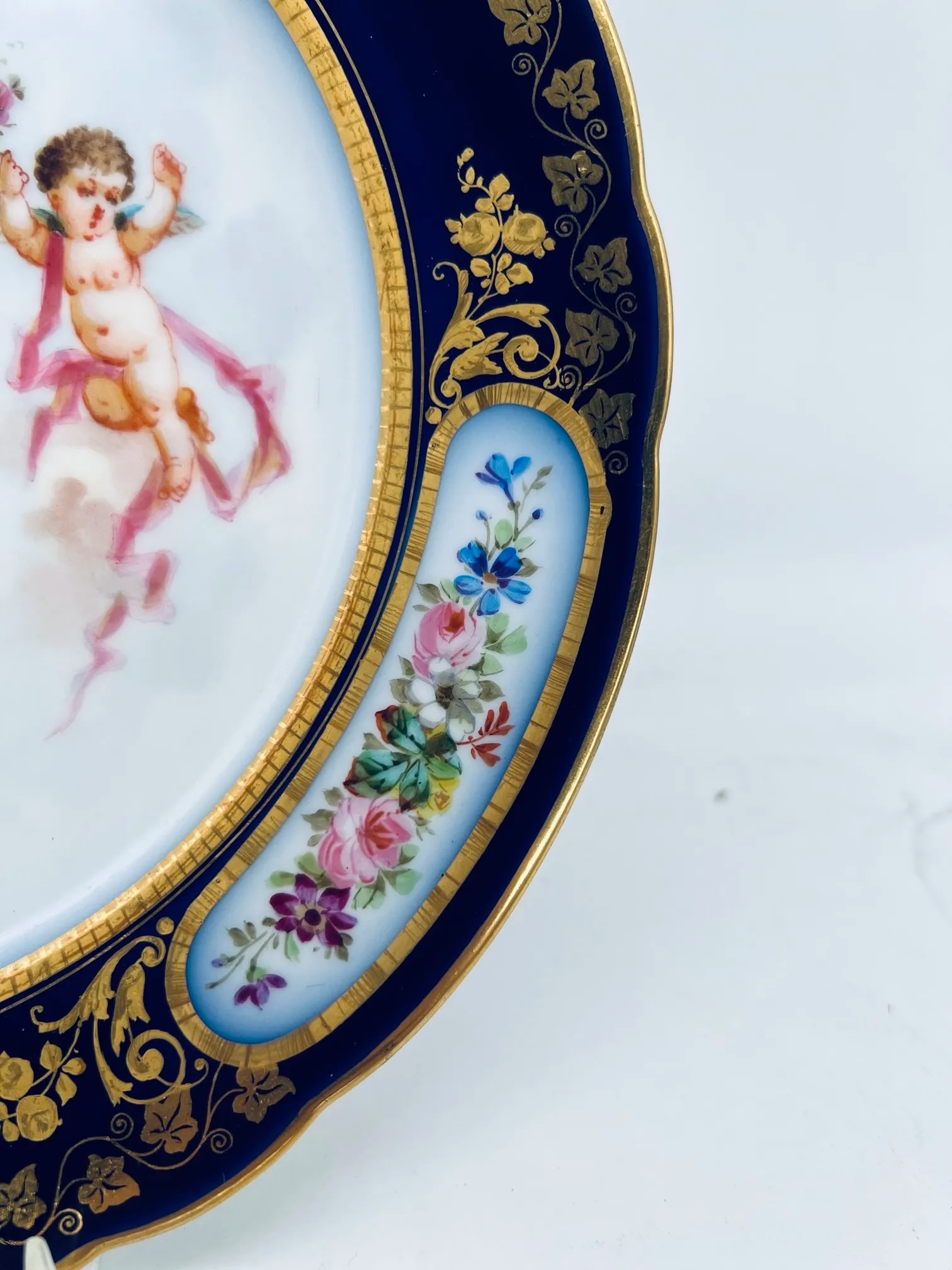 Set of 12, Sevres 19th C., Chateau Des Tuileries 1846 Louis Phillippe Plates - 5