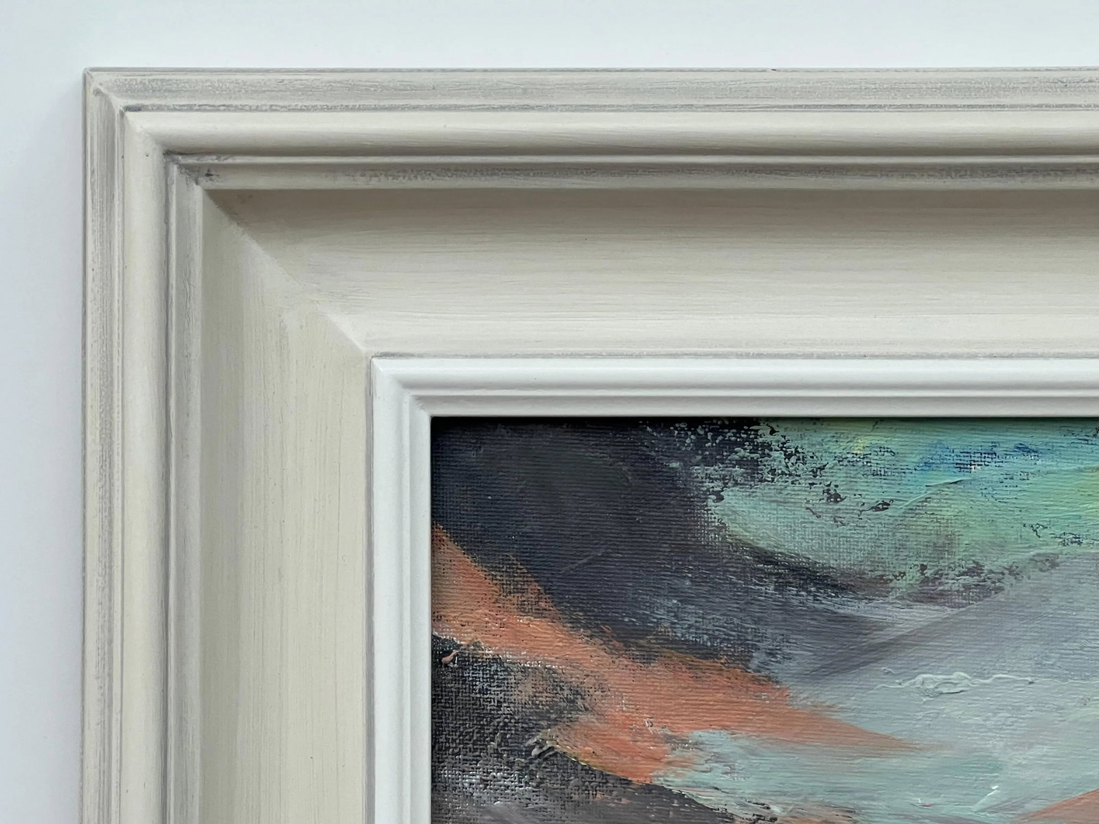 Twilight Serenity - Atmospheric Abstract Sea Landscape by British Artist, 2024, Framed - 8