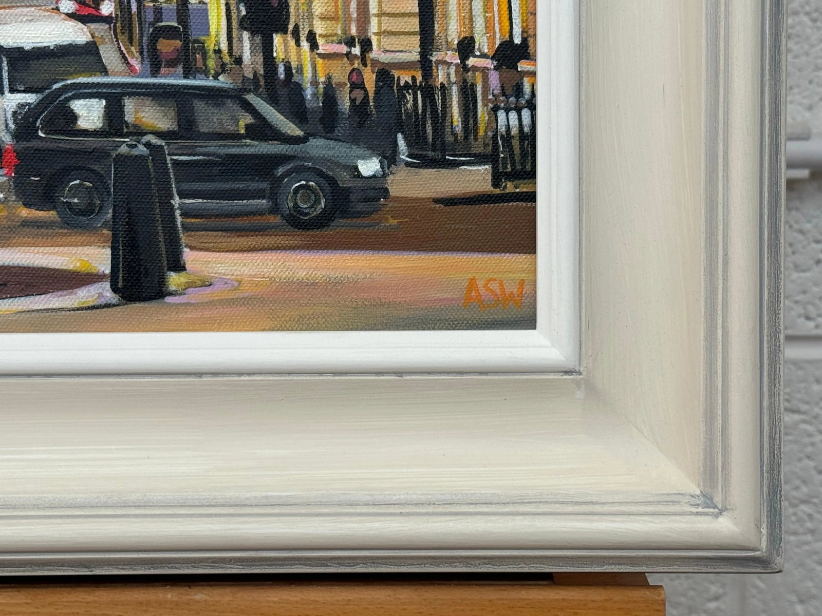 Urban Landscape Art of London City Westminster With Black Taxis, Big Ben & Trafalgar Square by Conte - 9