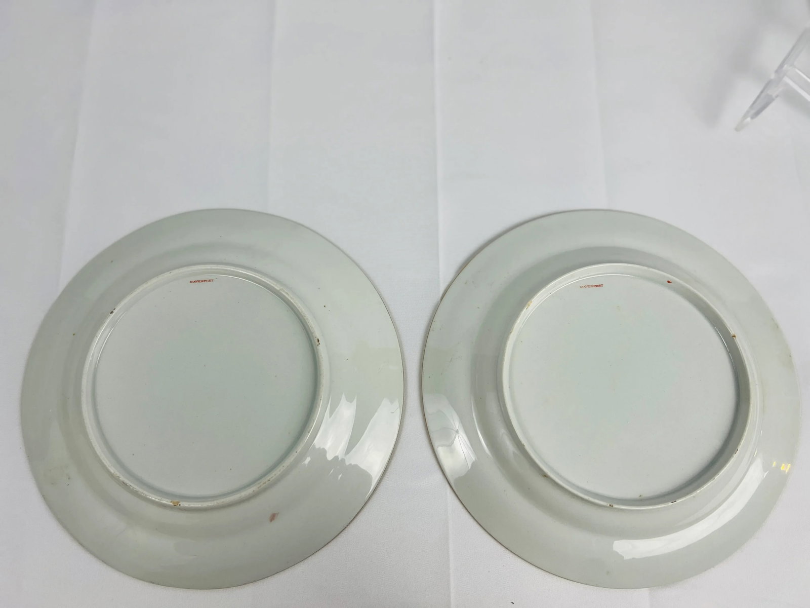 Pair, Early 19th Century Davenport Armorial Porcelain 9" Plates - 7