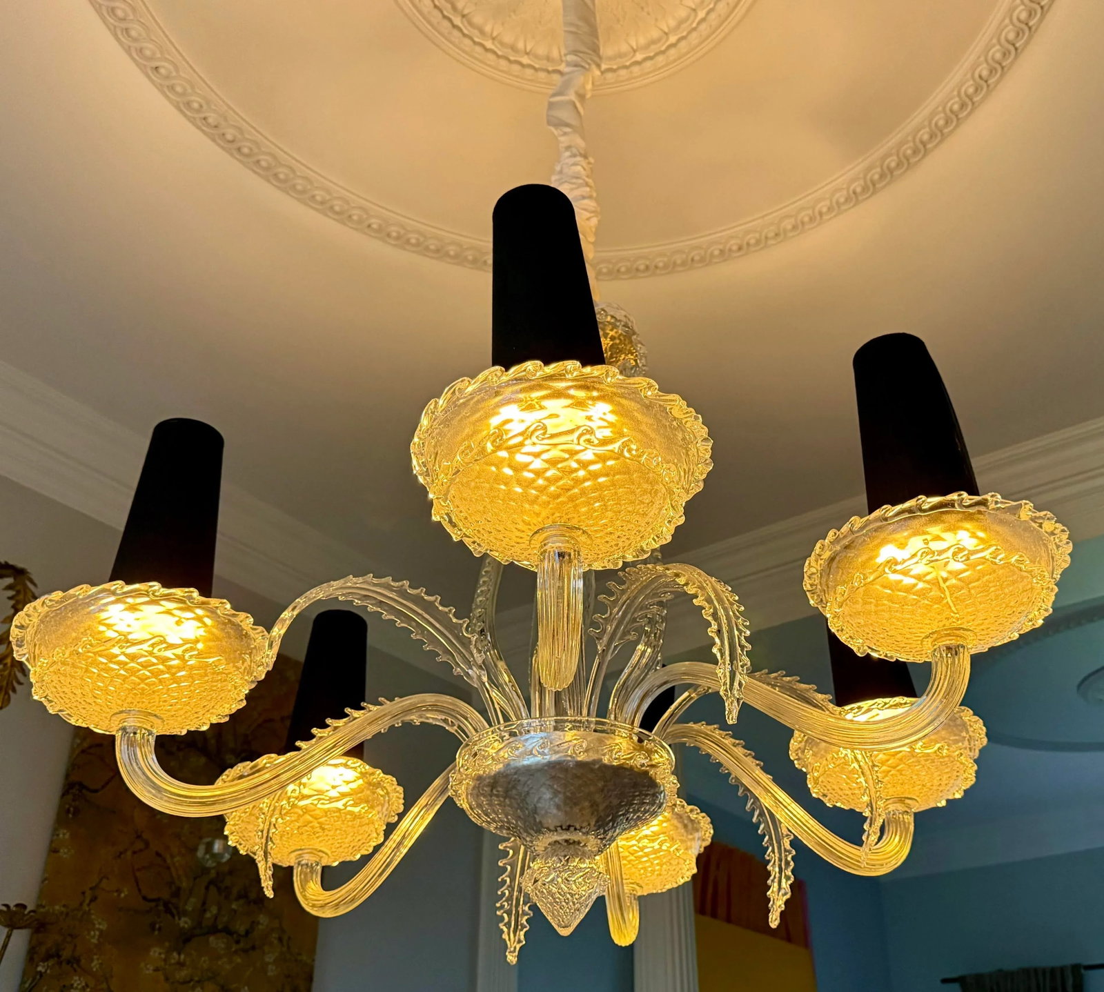 1930s Art Déco Maison Veronese Chandelier Attributed to André Arbus - 11