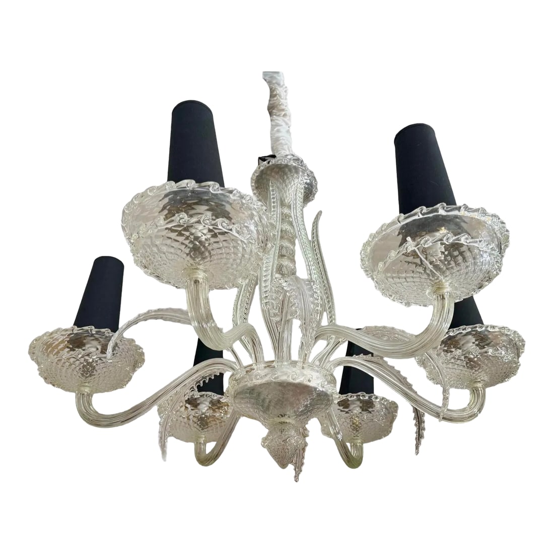 1930s Art Déco Maison Veronese Chandelier Attributed to André Arbus (1 of 12)