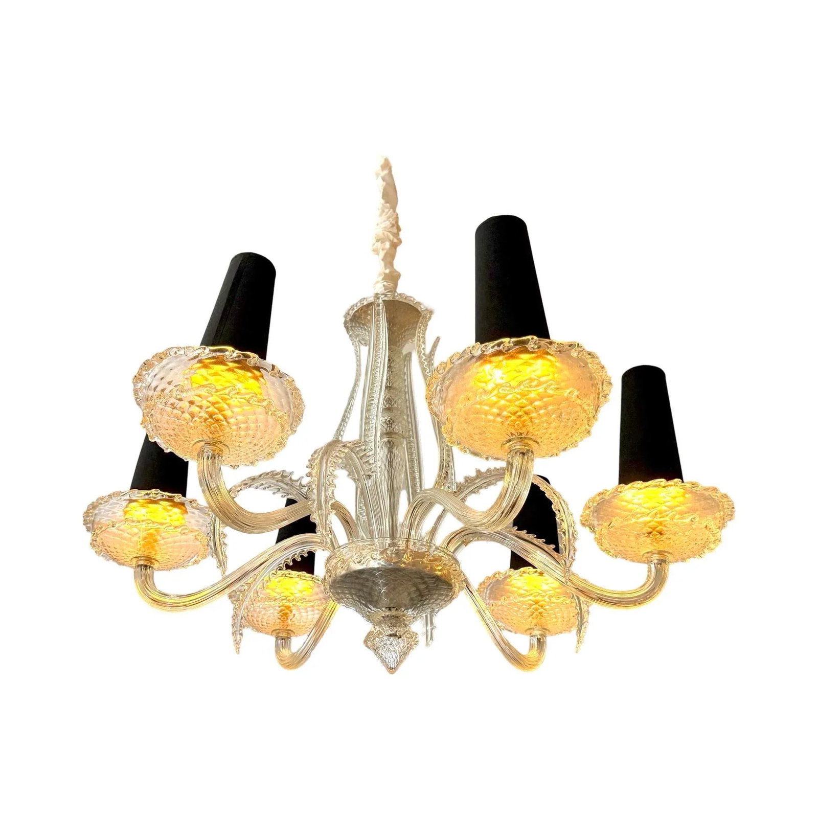 1930s Art Déco Maison Veronese Chandelier Attributed to André Arbus - 2