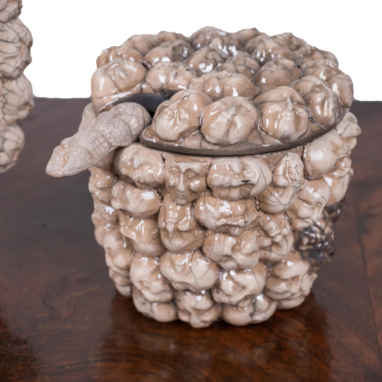 A Doll Head Studio Pottery Tea Set - 8