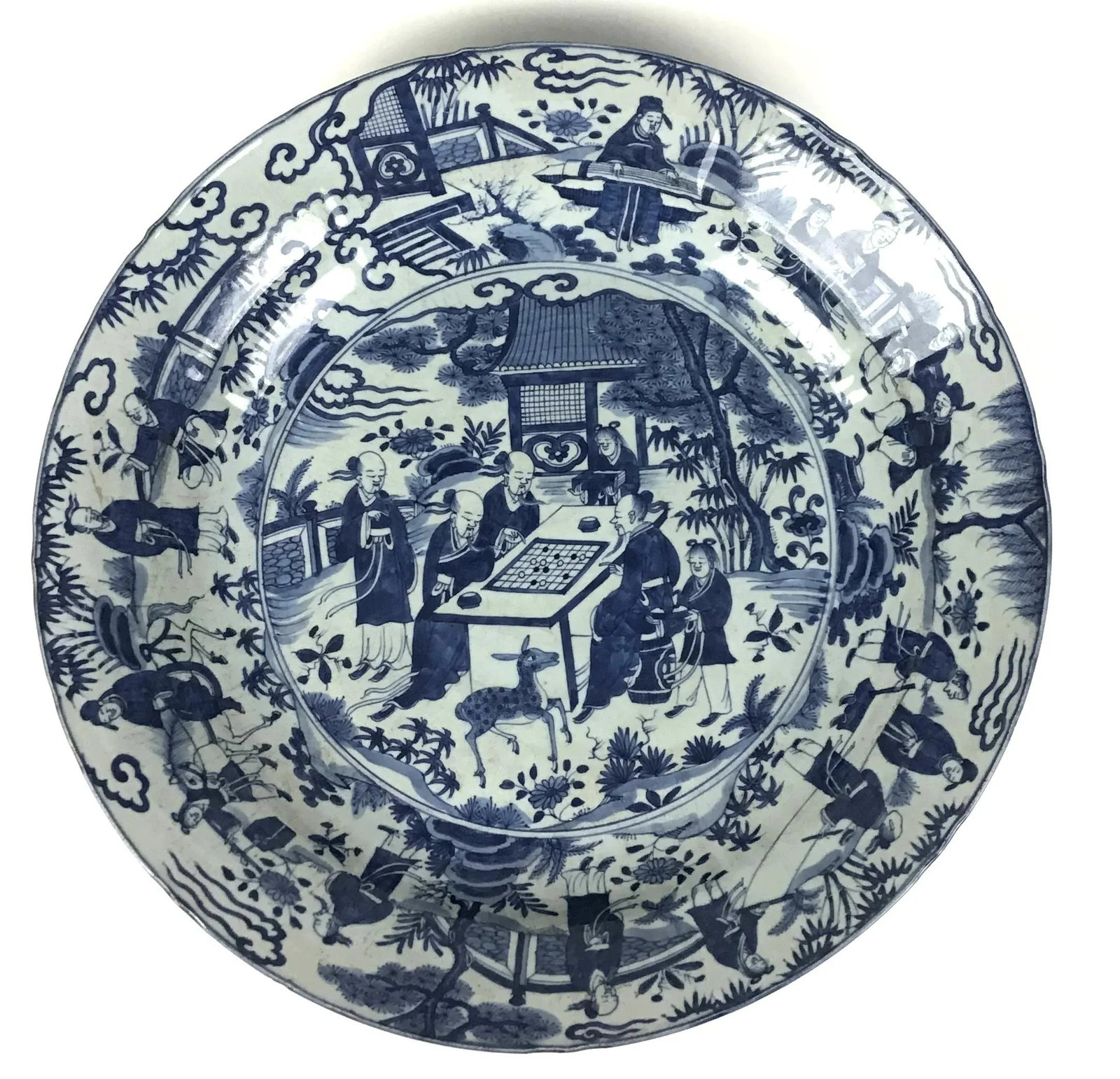 Mid 1800's Chinese Antique Porcelain Charger - 2