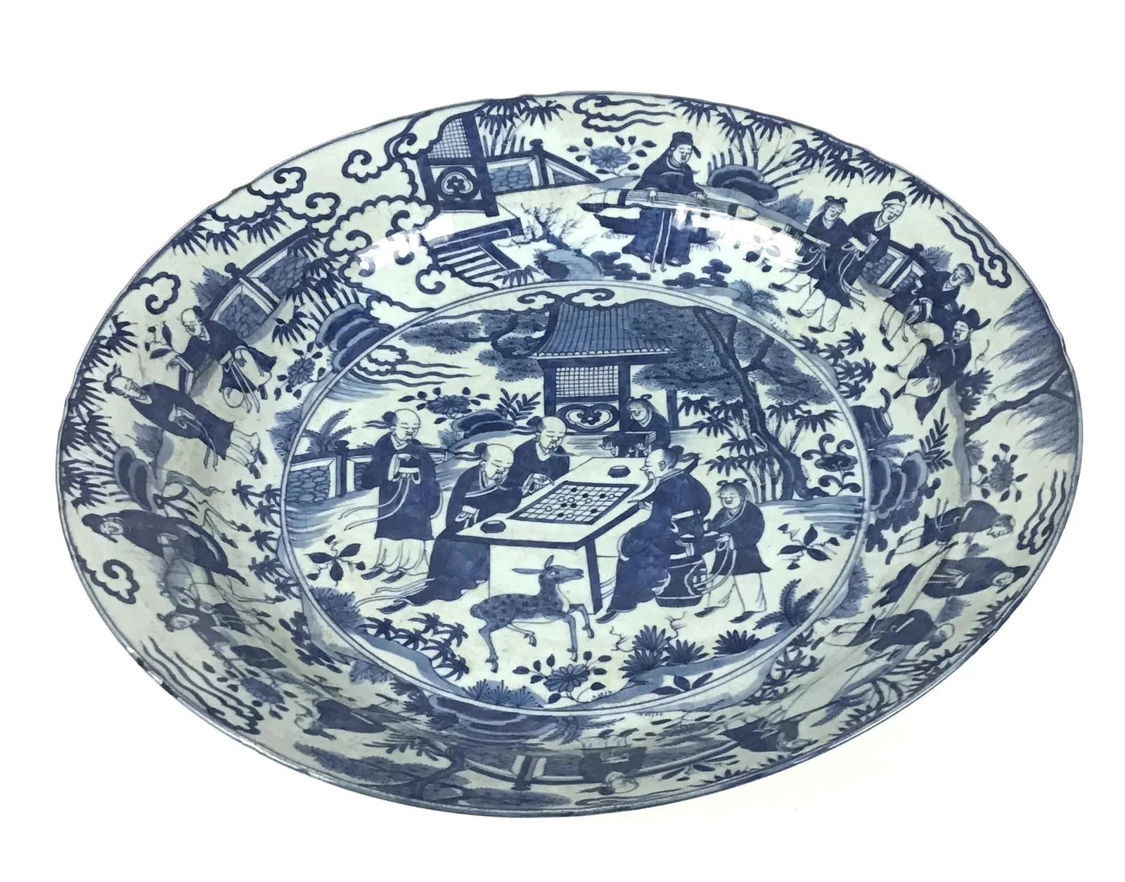 Mid 1800's Chinese Antique Porcelain Charger - 4
