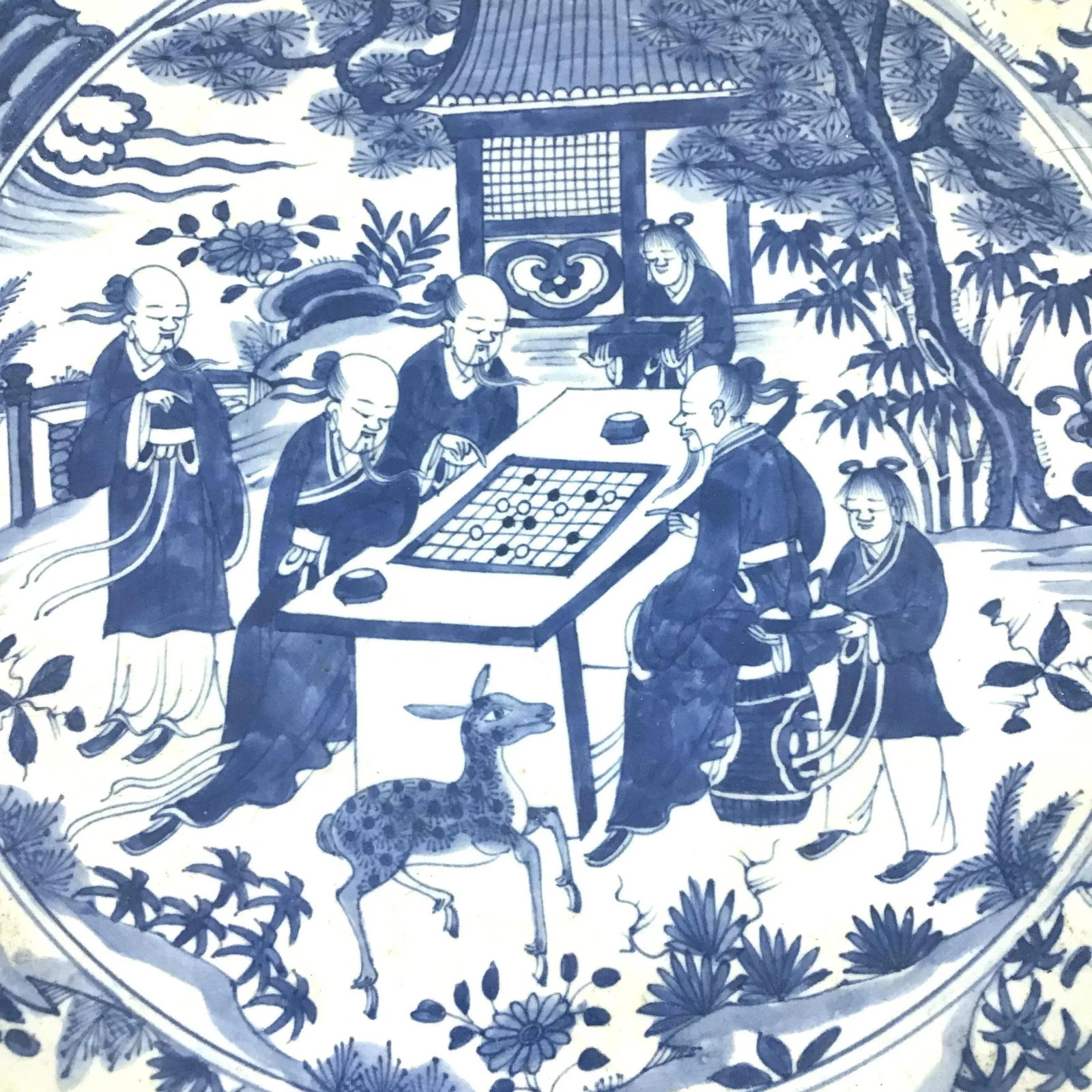 Mid 1800's Chinese Antique Porcelain Charger - 6