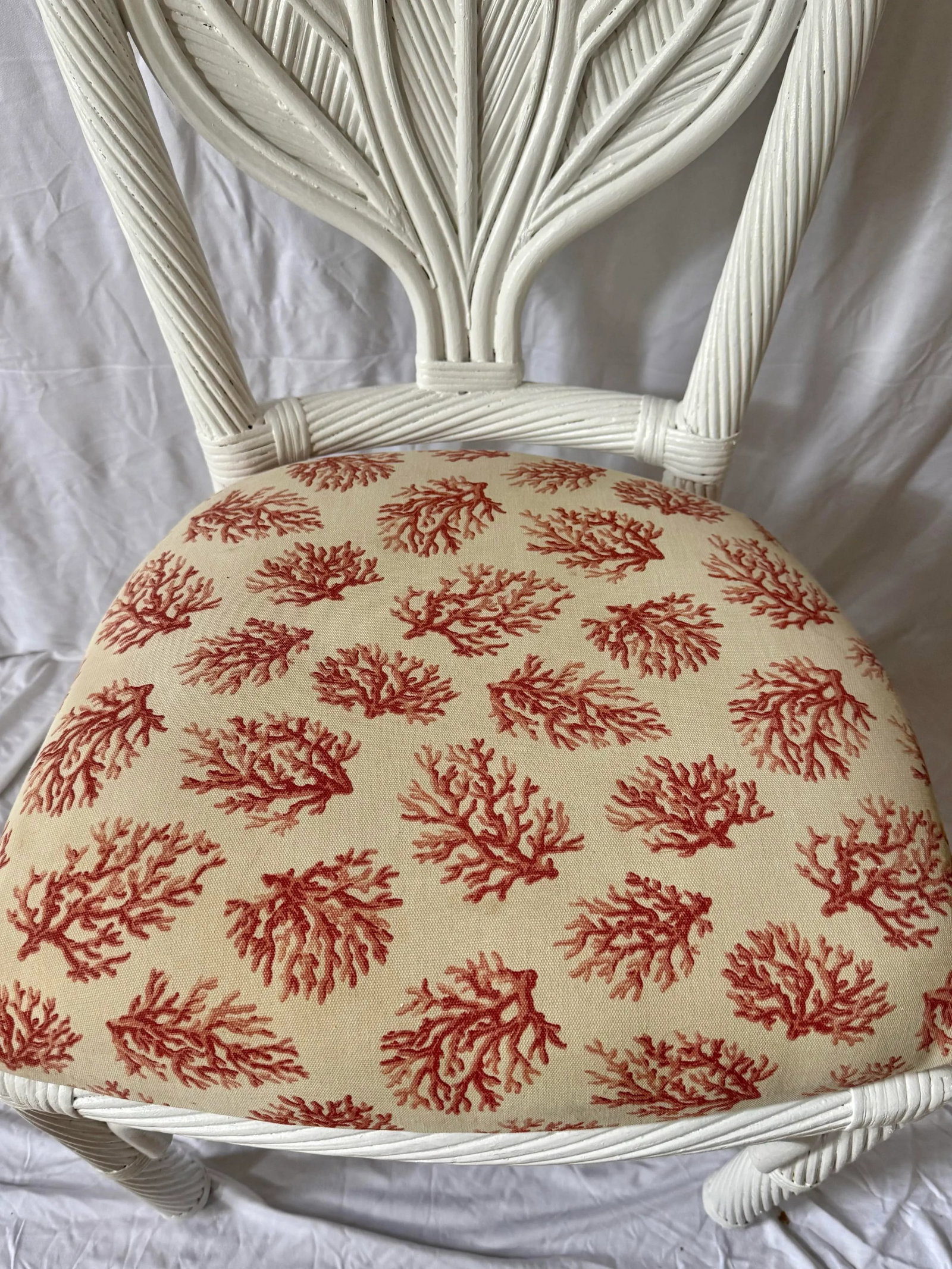 Vintage Newly Painted Palm Beach Regency Braided Rattan Dining Chairs - Set of 6 - 10