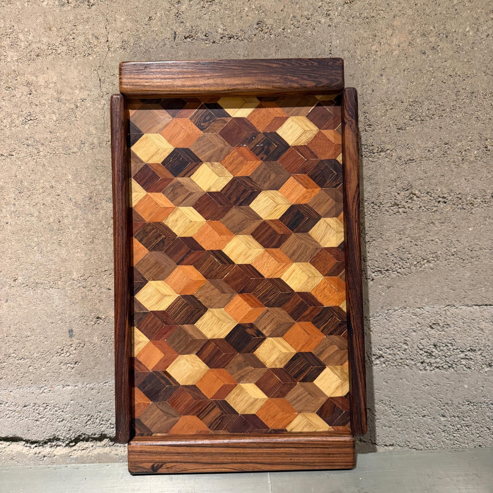 Mid-Century Modern Don Shoemaker SeÃ±al Service Tray Exotic Wood - 7