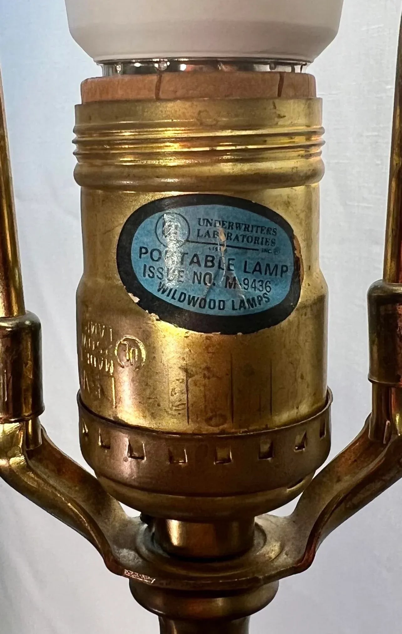 Vintage Chinoiserie Tole Tea Tin Canister Table Lamp by Wildwood - 11