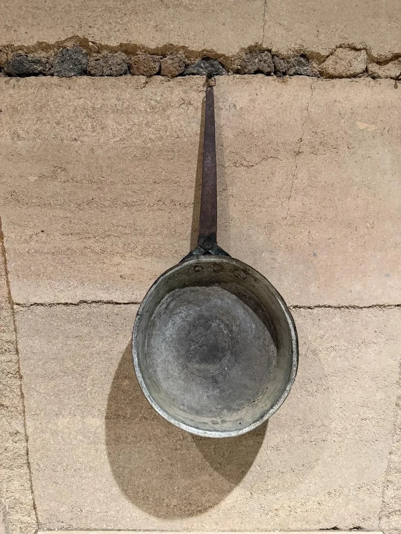 Antique Sauté Pan Copper and Brass Cookware Style Dh & M - 5
