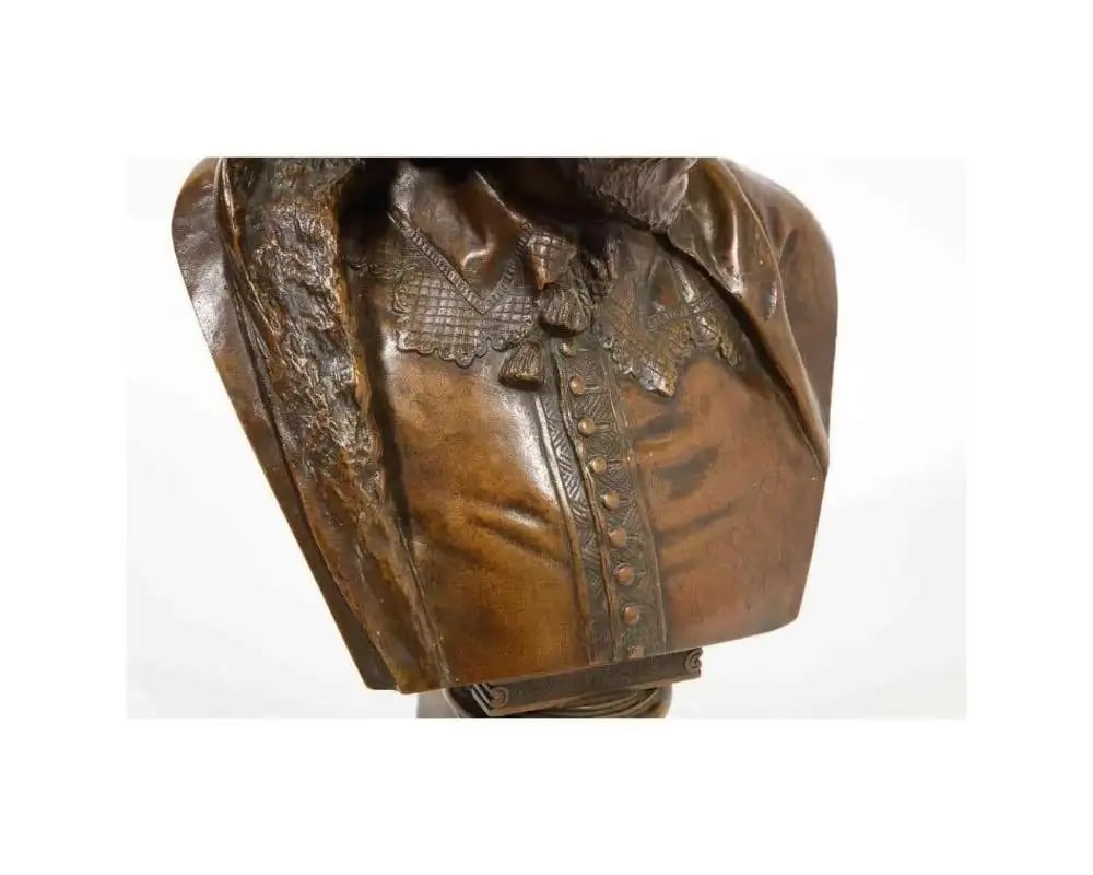 German Bronze Bust of William Shakespeare by Aktien-Gesellschaft Gladenbeck 1890 - 3