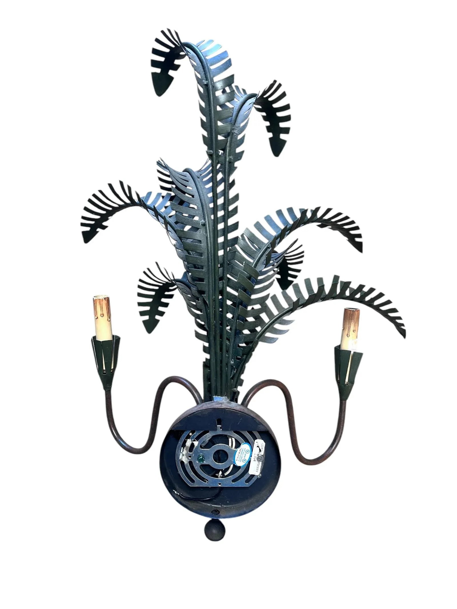 Pair of Late 20th Century Currey & Company Metal Wall Sconces - 10