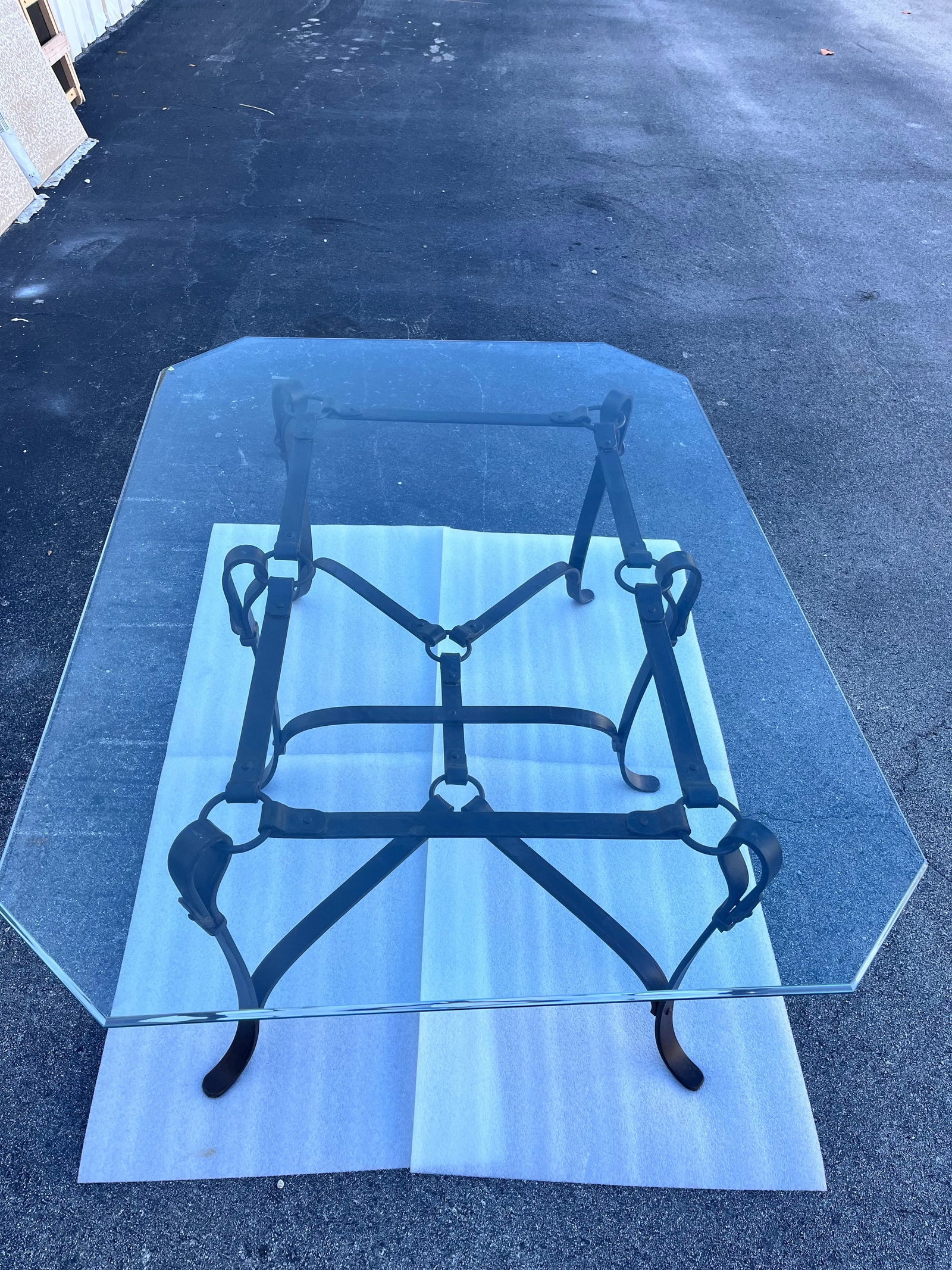 Hermes Style Equestrian Sculptural Forged Iron Side Table 1980's - 8