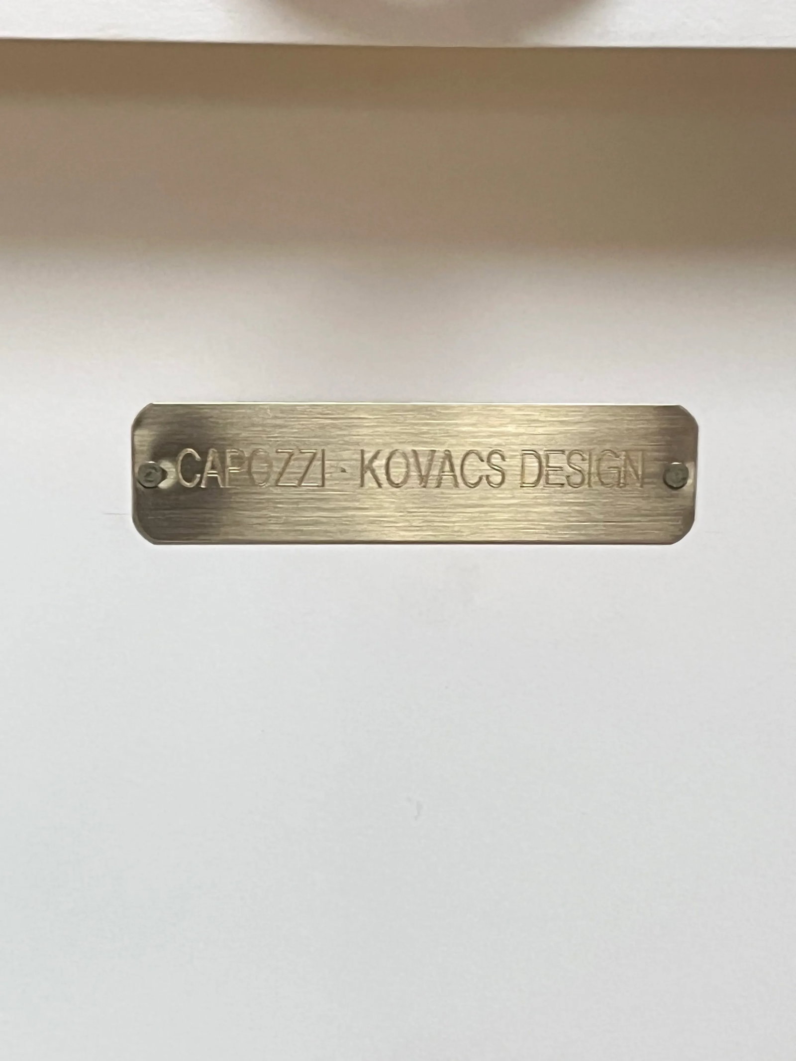 1990s Capozzi Kocacs Design Wooden Box on an Iron Stand - 9