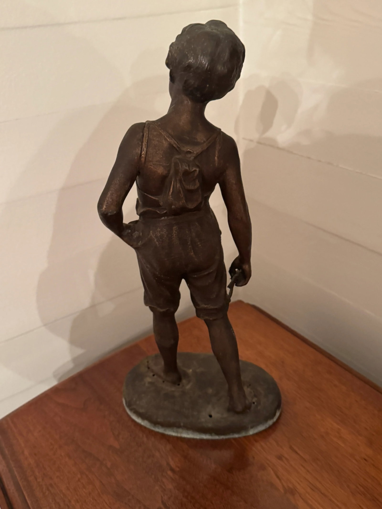 Mid 19th Century After Auguste Moreau Bronze Statue of a Boy - 7
