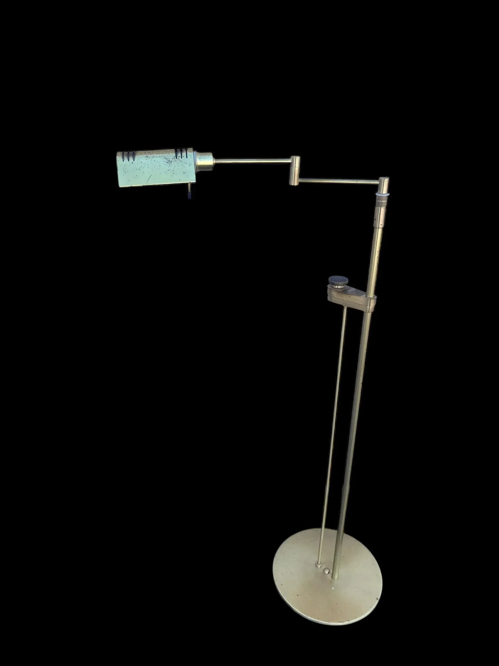 Modern Style Brass Holtkoetter Leuchten Polished Brass Reading Floor Lamp - 4