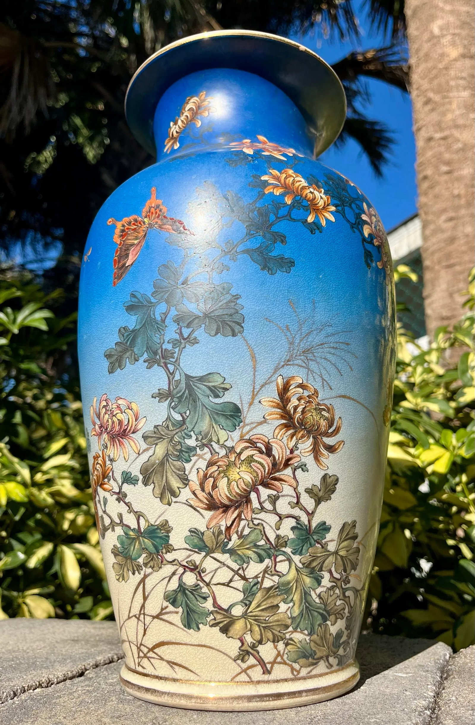 Antique Japanese Satsuma Pottery Vase - 3