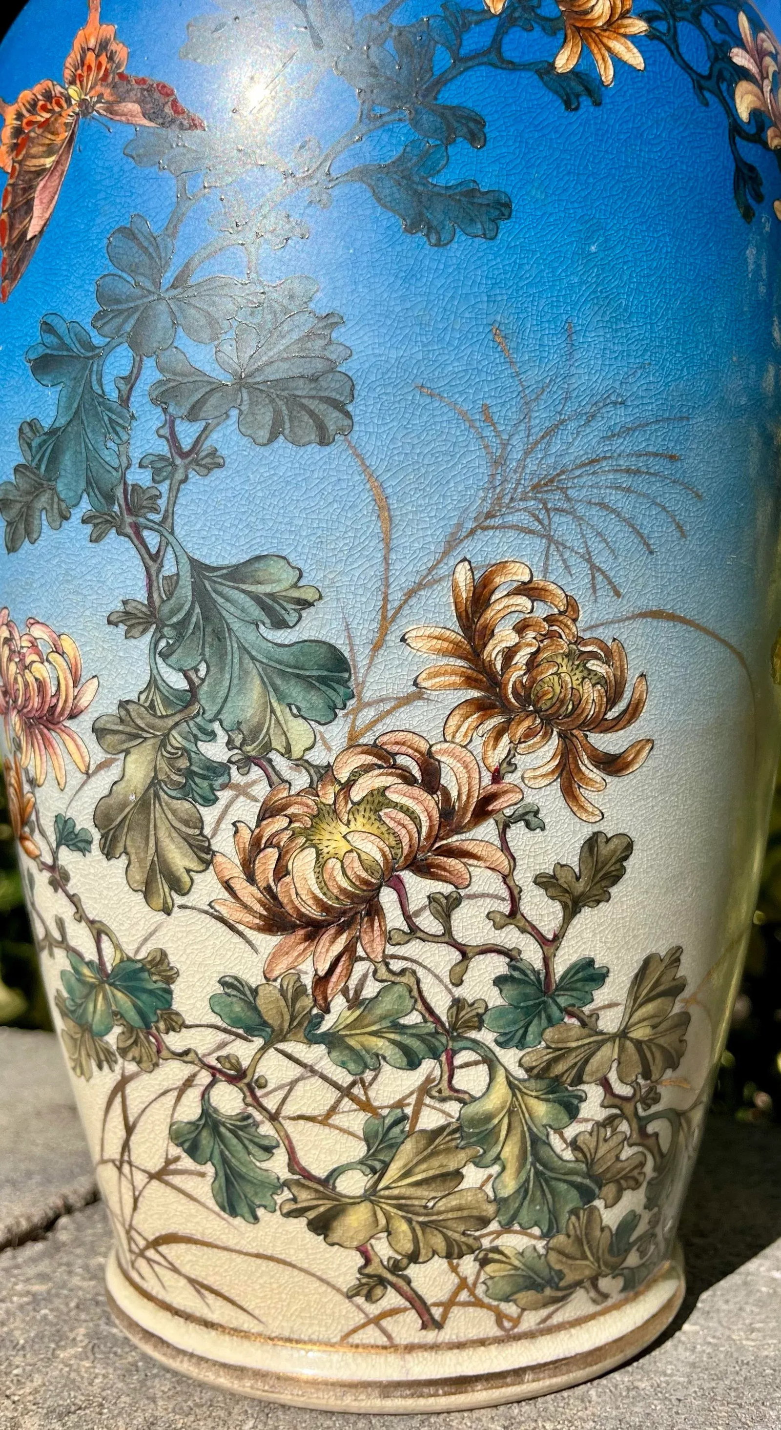 Antique Japanese Satsuma Pottery Vase - 4