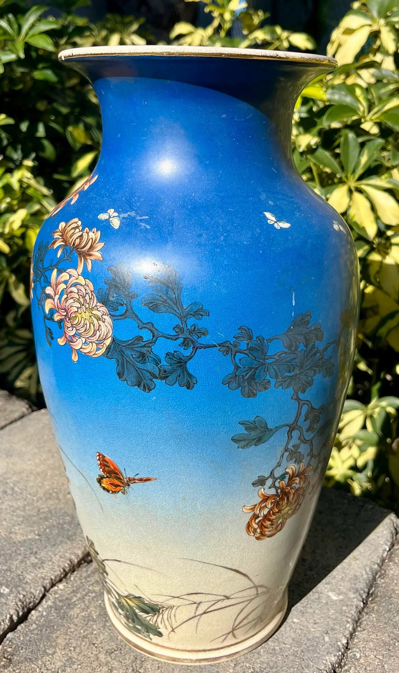 Antique Japanese Satsuma Pottery Vase - 6