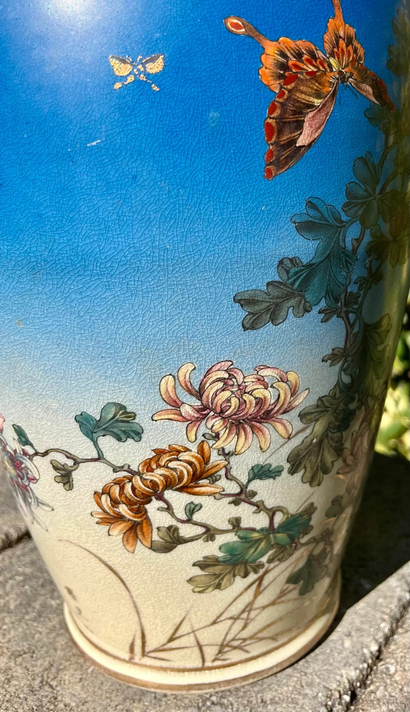 Antique Japanese Satsuma Pottery Vase - 9