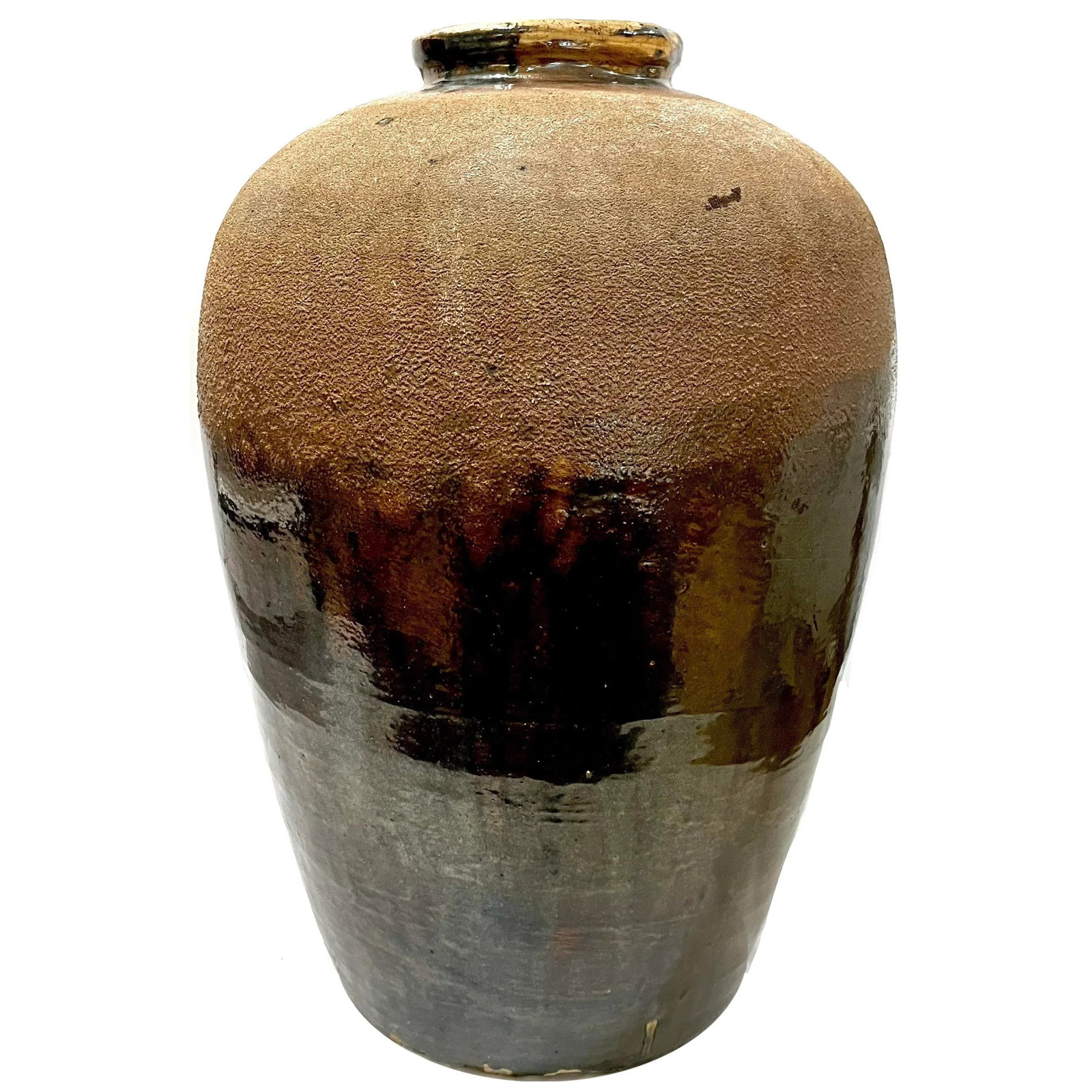 19th Century Japanese Tsubo Stoneware Storage Jar - 5