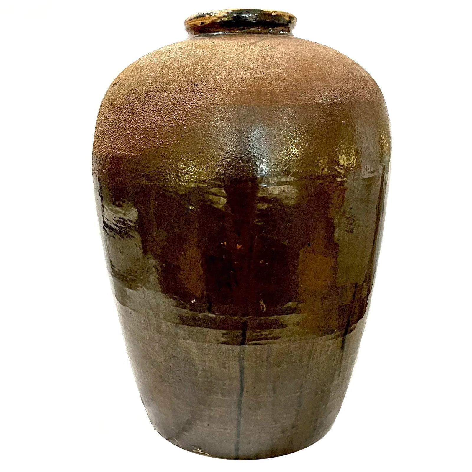19th Century Japanese Tsubo Stoneware Storage Jar - 7