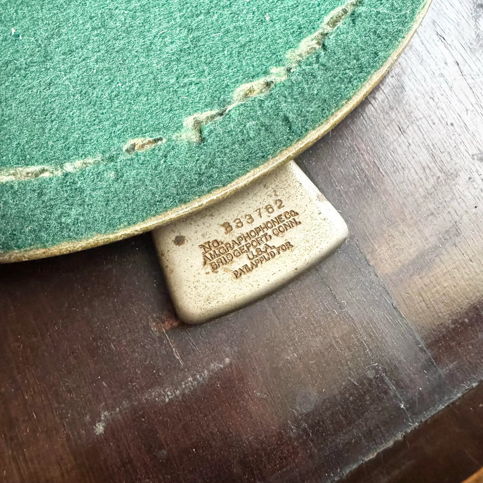 Antique Columbia Grafonola Phonograph Turn Table - 10
