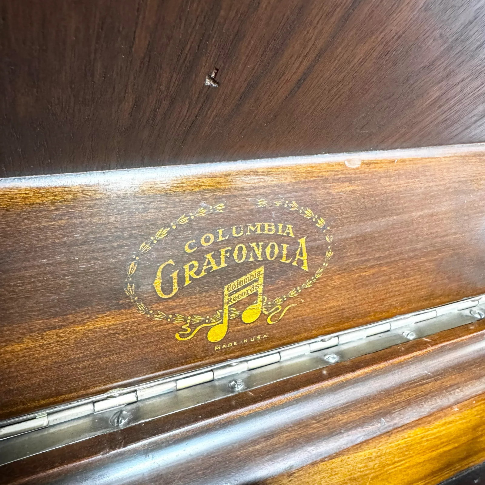 Antique Columbia Grafonola Phonograph Turn Table - 11