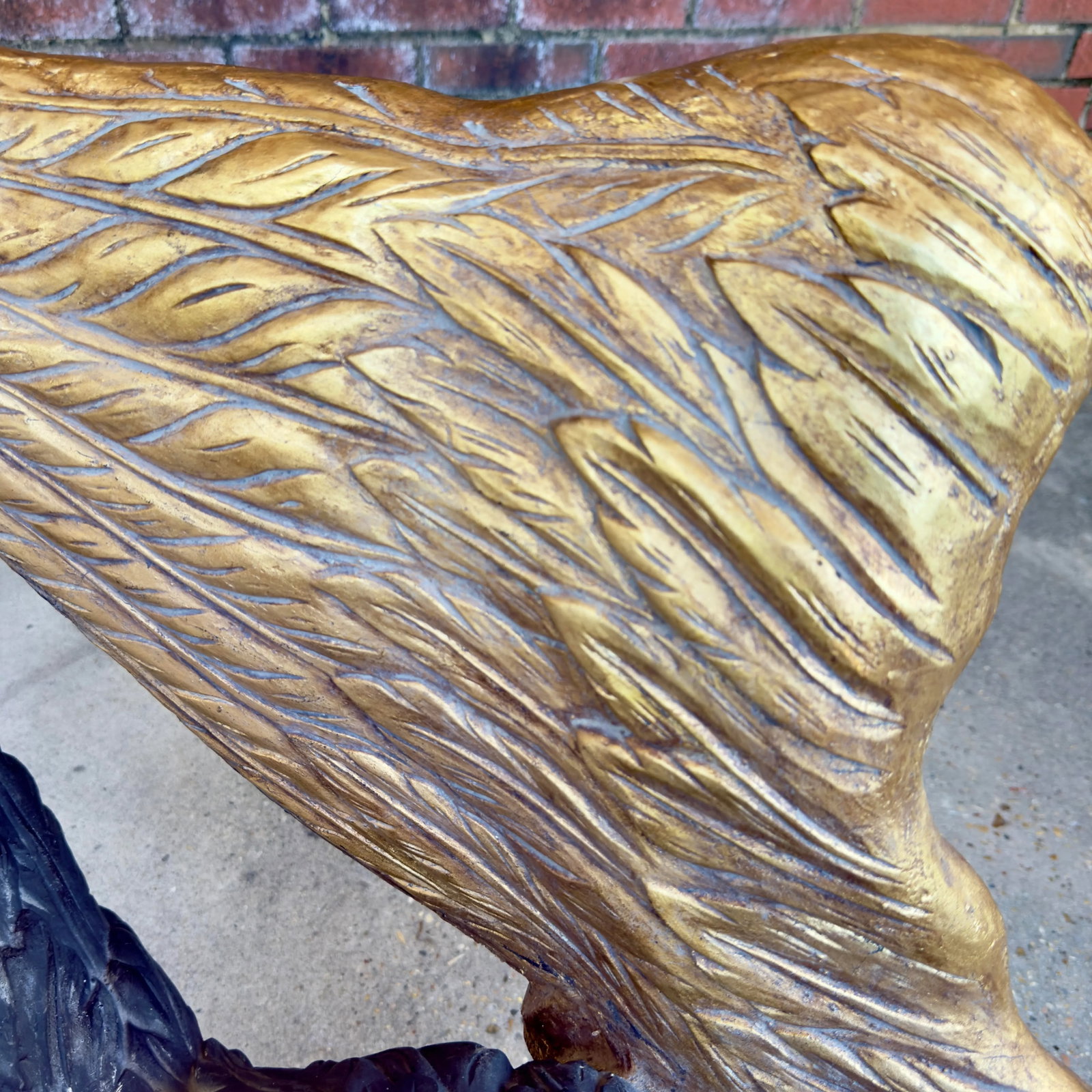 Vintage Hollywood Regency Parcel Gilt Swan Pedestal Dining Table Base - Newly Painted - 8