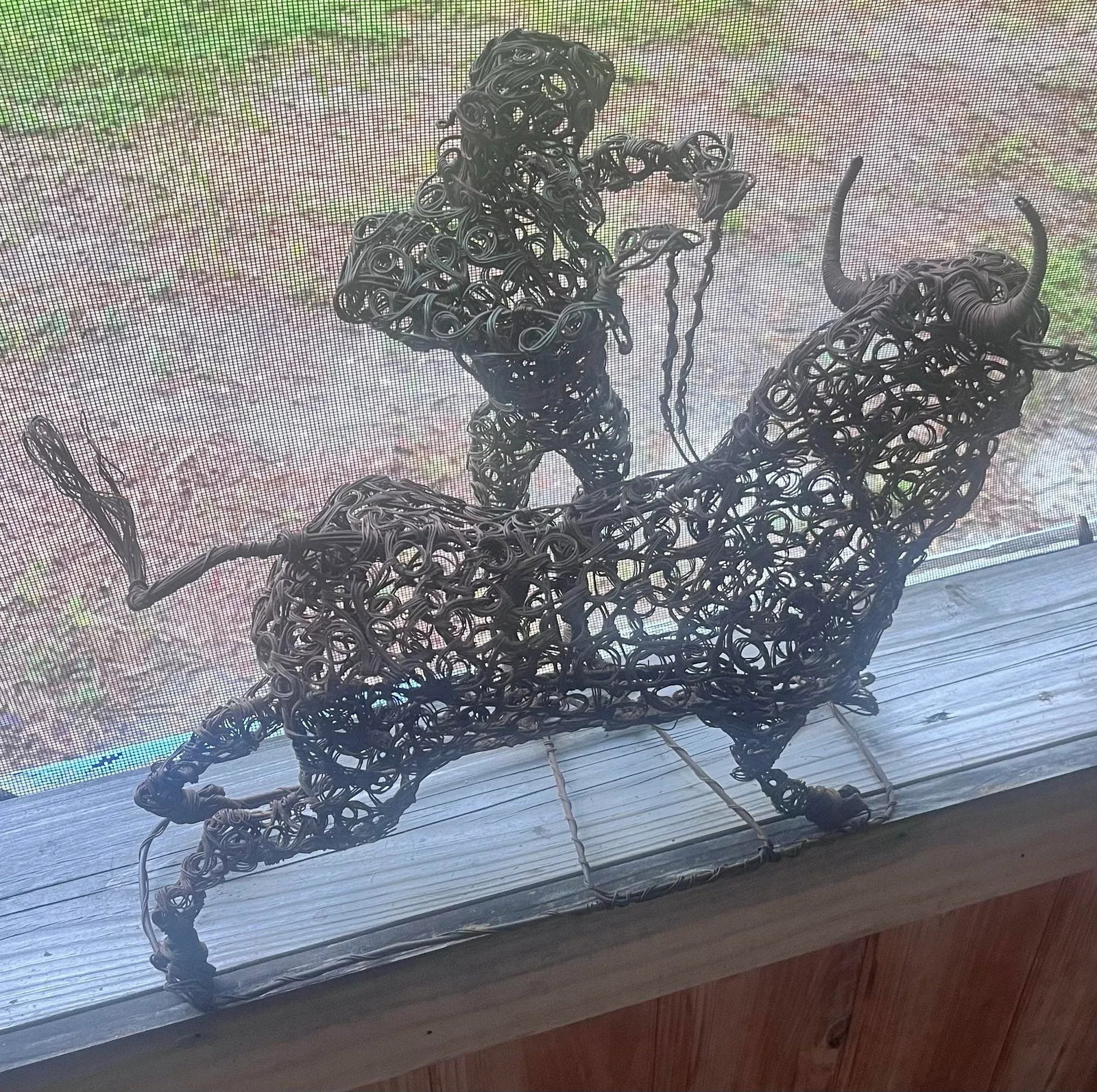 1970's Coiled Brass MCM Matador & Bull - 10