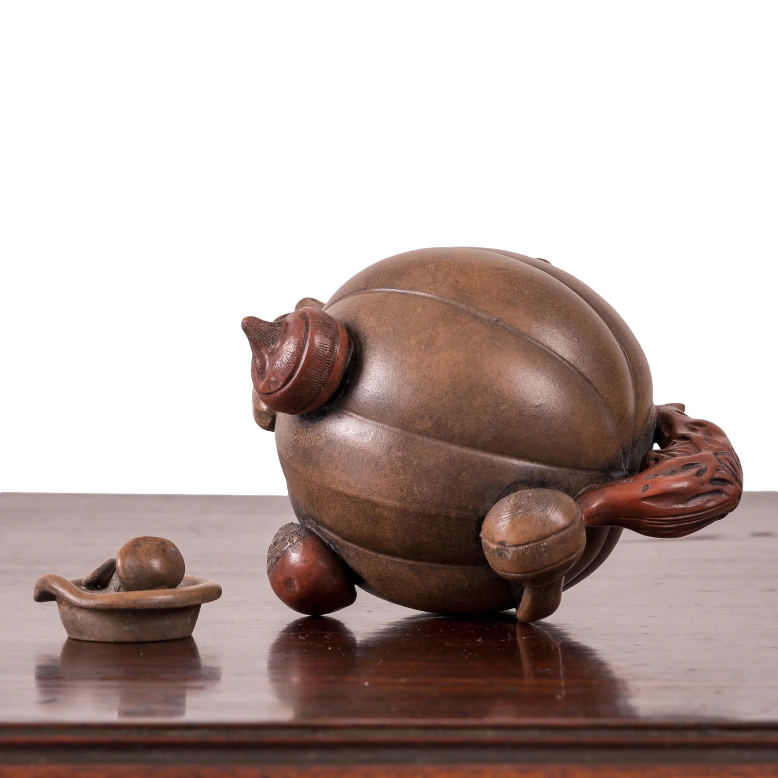 Yixing 'Hundred-Fruit' Teapot - 8
