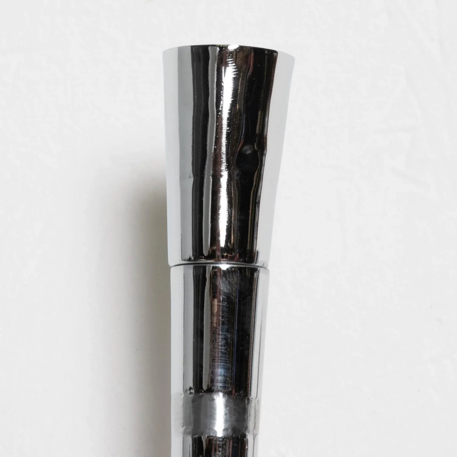1950s Spiral Chrome Three Wall Sconces Guglielmo Ulrich Milan Italy - 4
