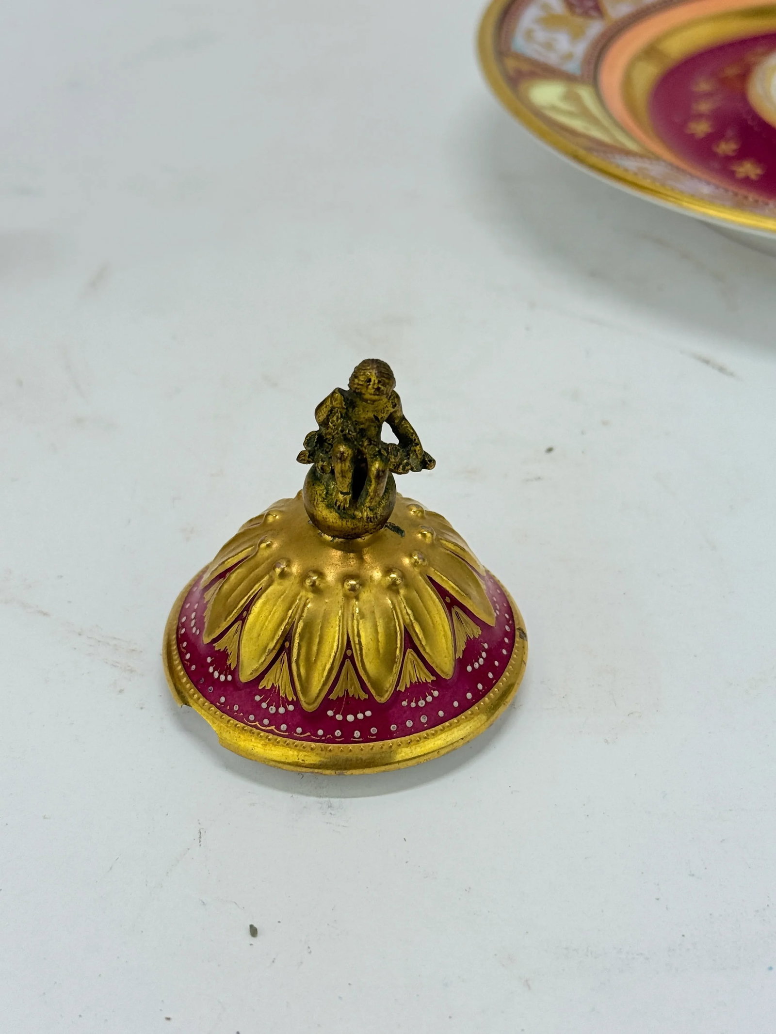 Royal Vienna Porcelain Covered Pitcher & Underplate Hector and Paris, Circa 1830 - 10