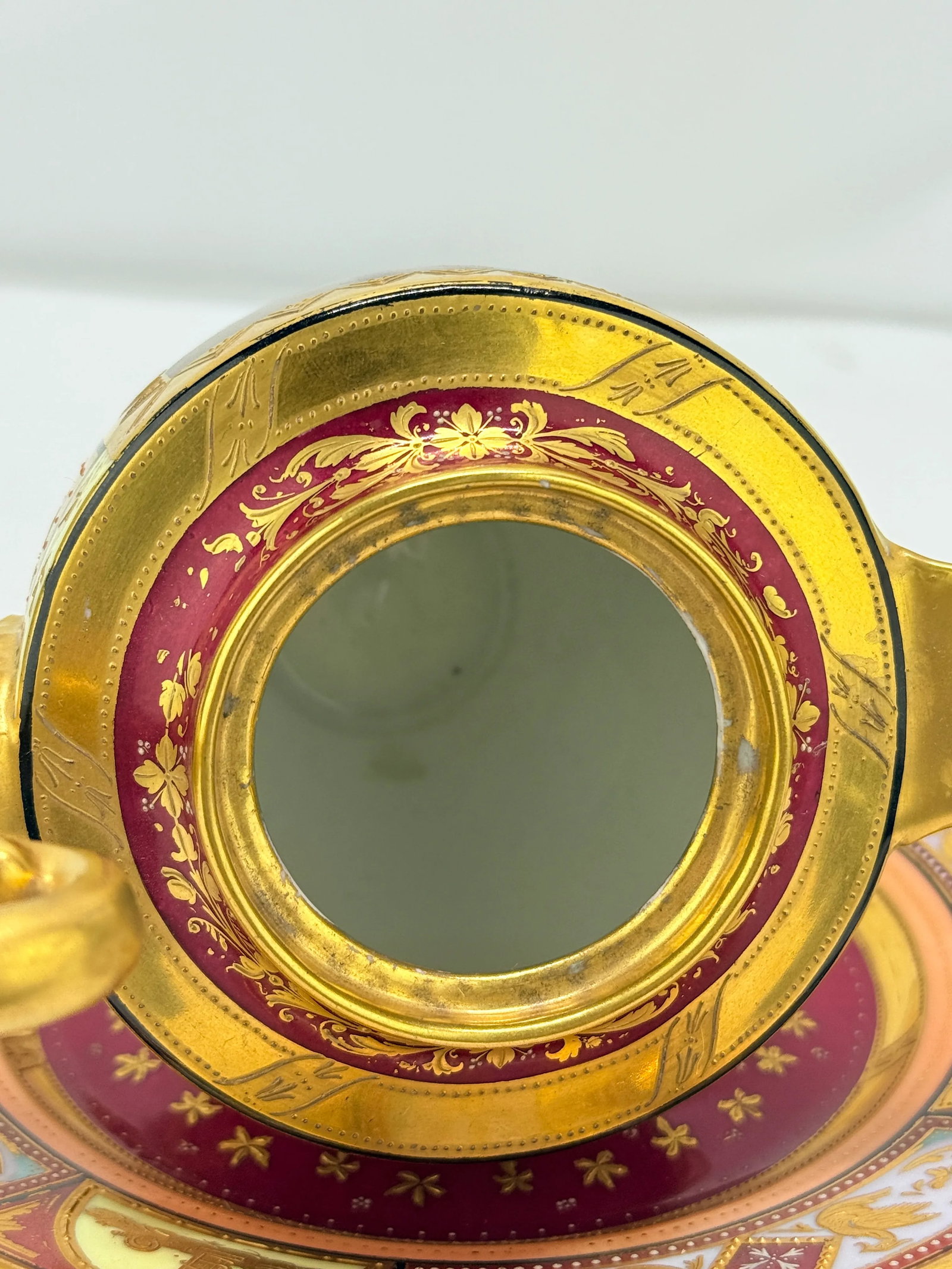 Royal Vienna Porcelain Covered Pitcher & Underplate Hector and Paris, Circa 1830 - 8