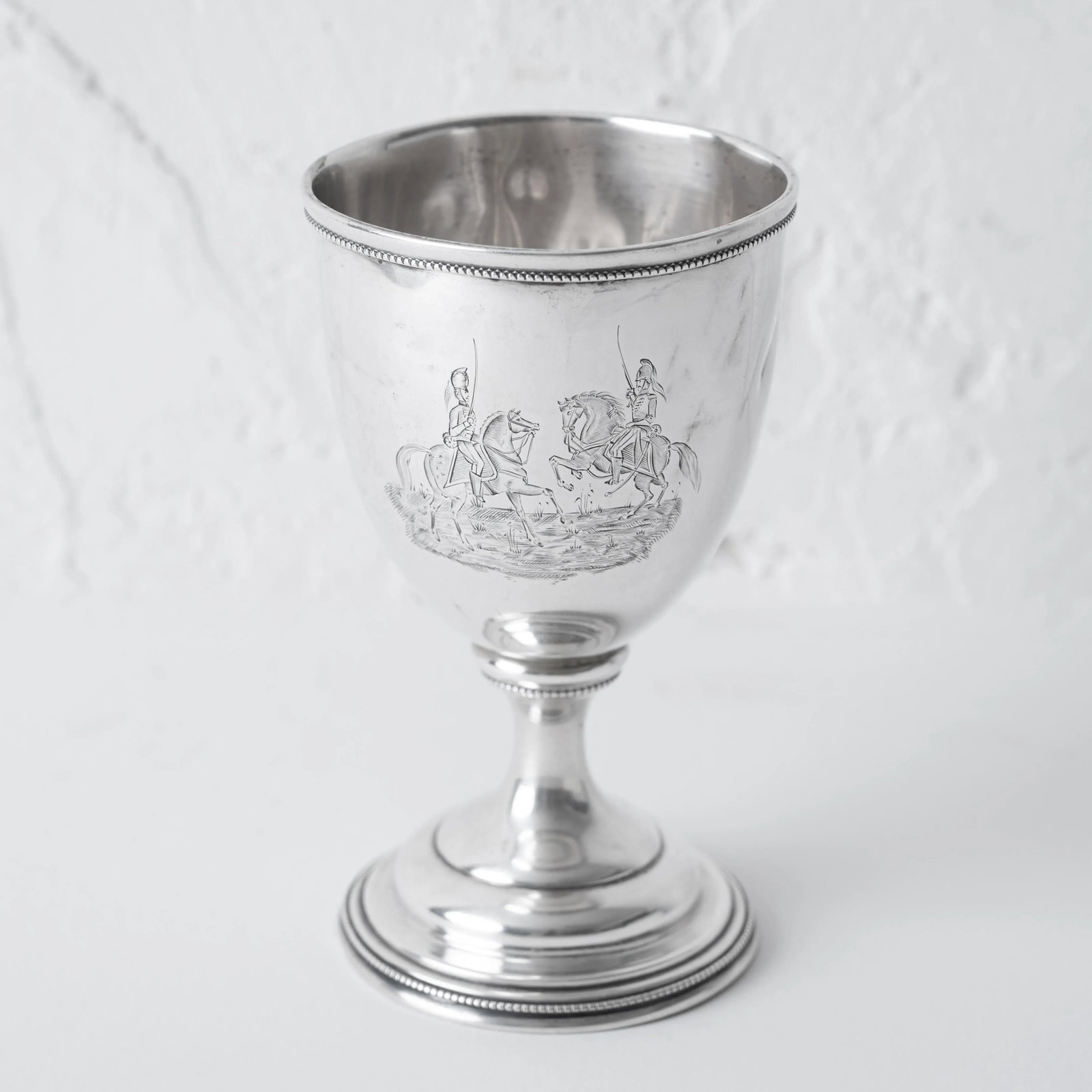 Historic Charleston Silver Goblet - Light Dragoons vs Georgia Hussars, 1856 - 5