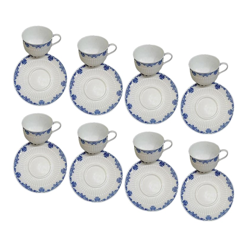 Saint Cloud by Ceralene Limoges China Cups & Saucers - Set of 8: Set of 8 cups and saucers by Saint Cloud by Ceralene from Limoges France Measurements: Saucer 6 1/4", Cup 3 1/2" opening x 2 1/4" high Age is unknown, this pattern has been produced in Limoges since