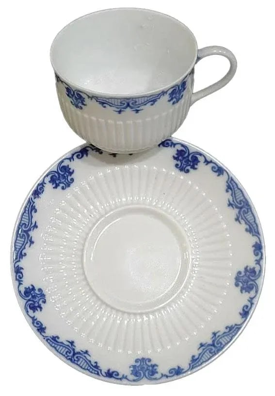 Saint Cloud by Ceralene Limoges China Cups & Saucers - Set of 8 - 2