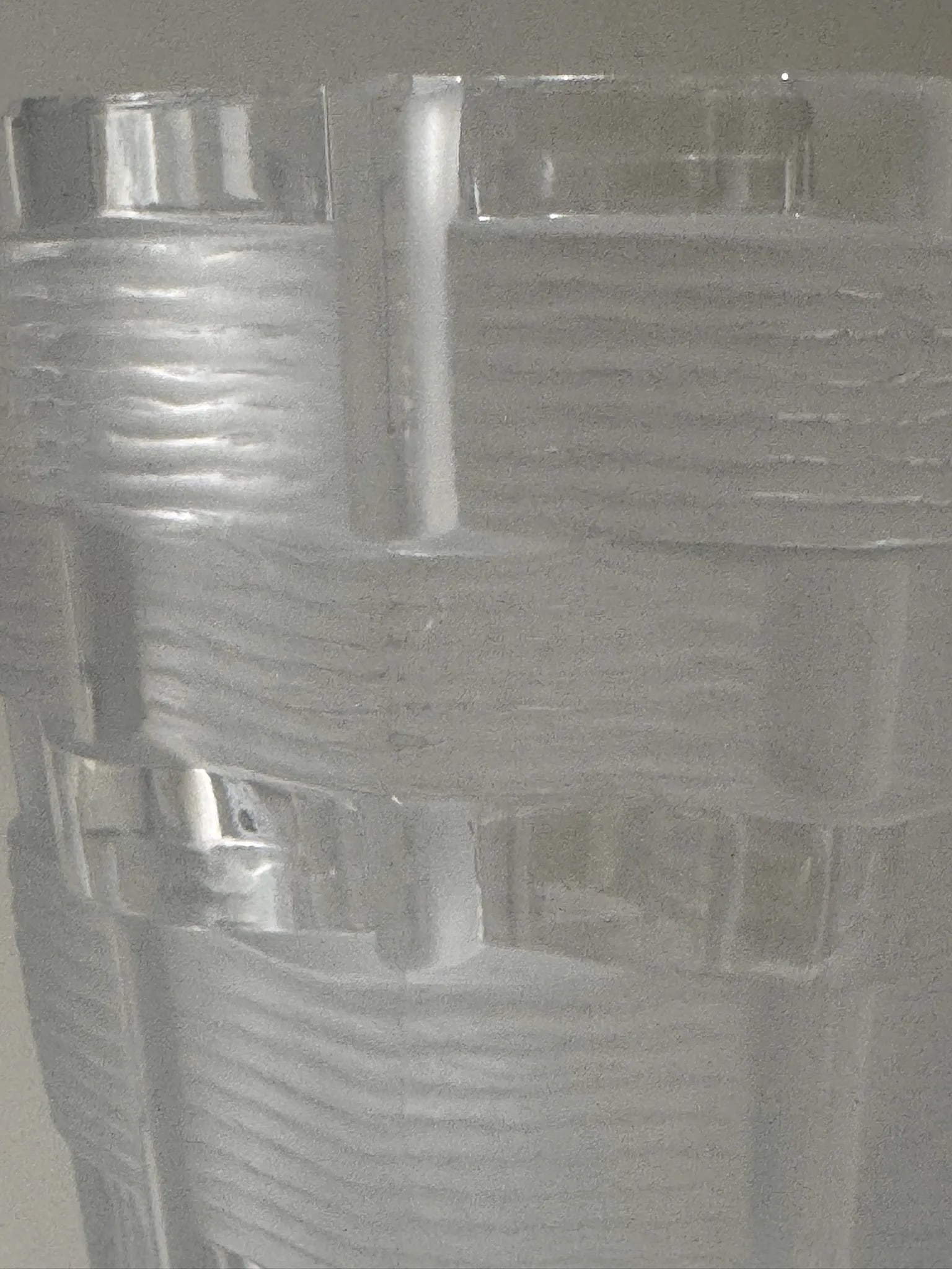Lalique Osier Basket Weave Crystal Vase – 9.5" - 2