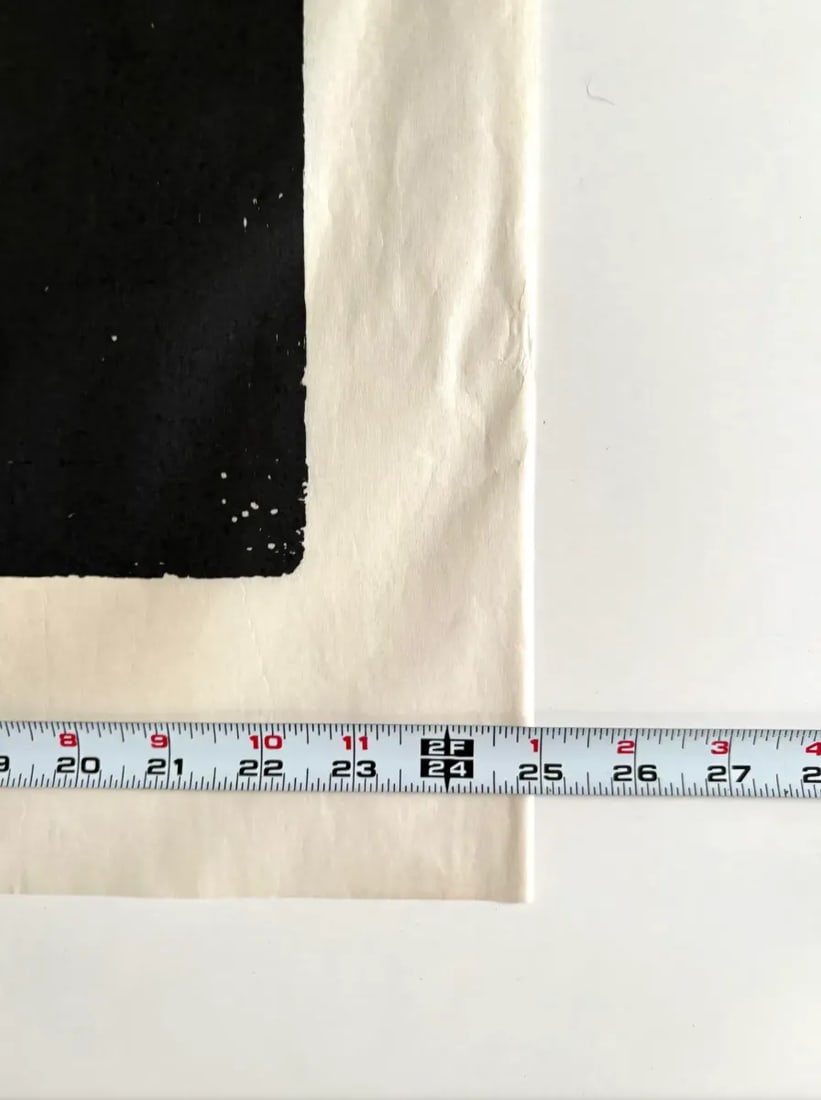Barbara Beck 1970s Mid-Century Modern Woodblock on Paper, Limited Edition 8 of 20 - Unframed - 6
