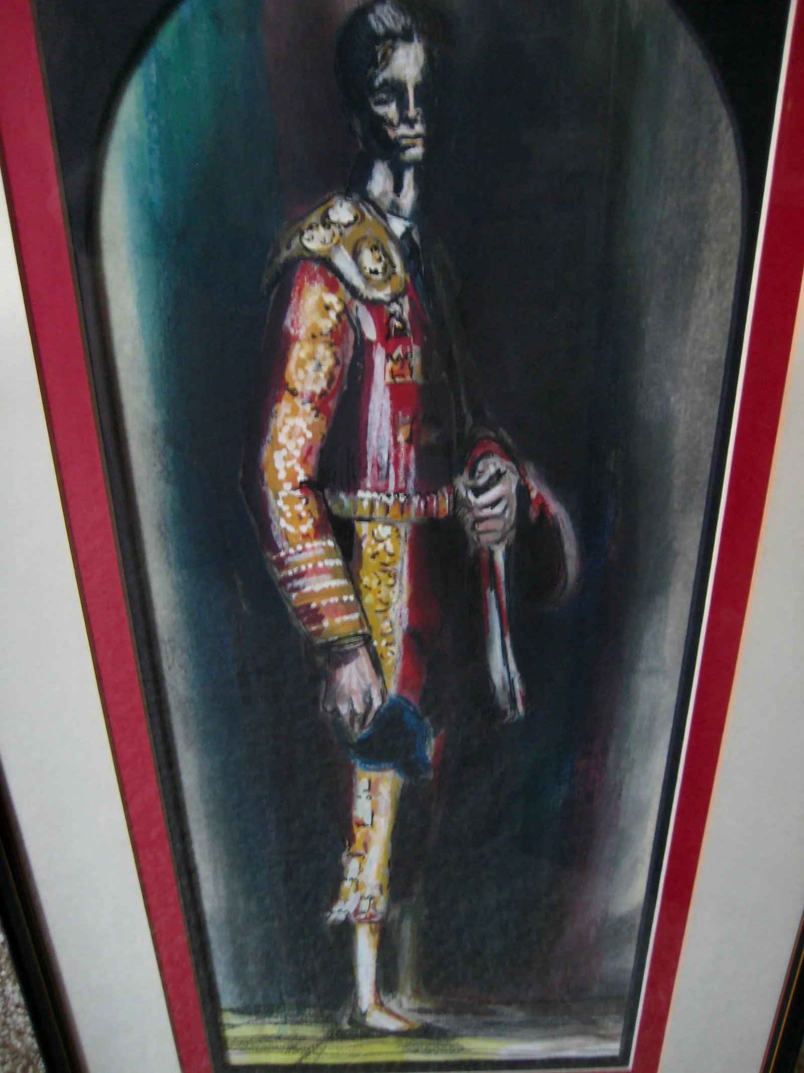 Men Portrait of a Matador Painting by Paul Winslow, Framed - 4