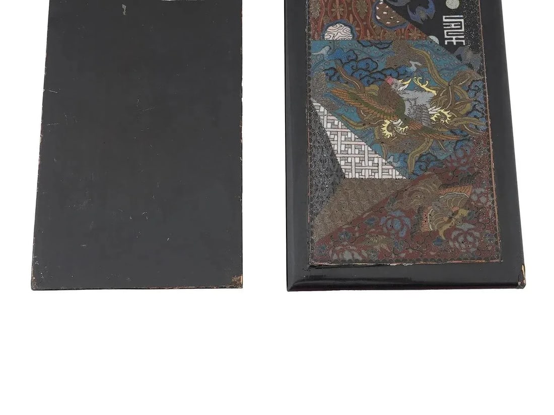 Antique Meiji Japanese Cloisonne Enamel Dragon Unusual Box - 6