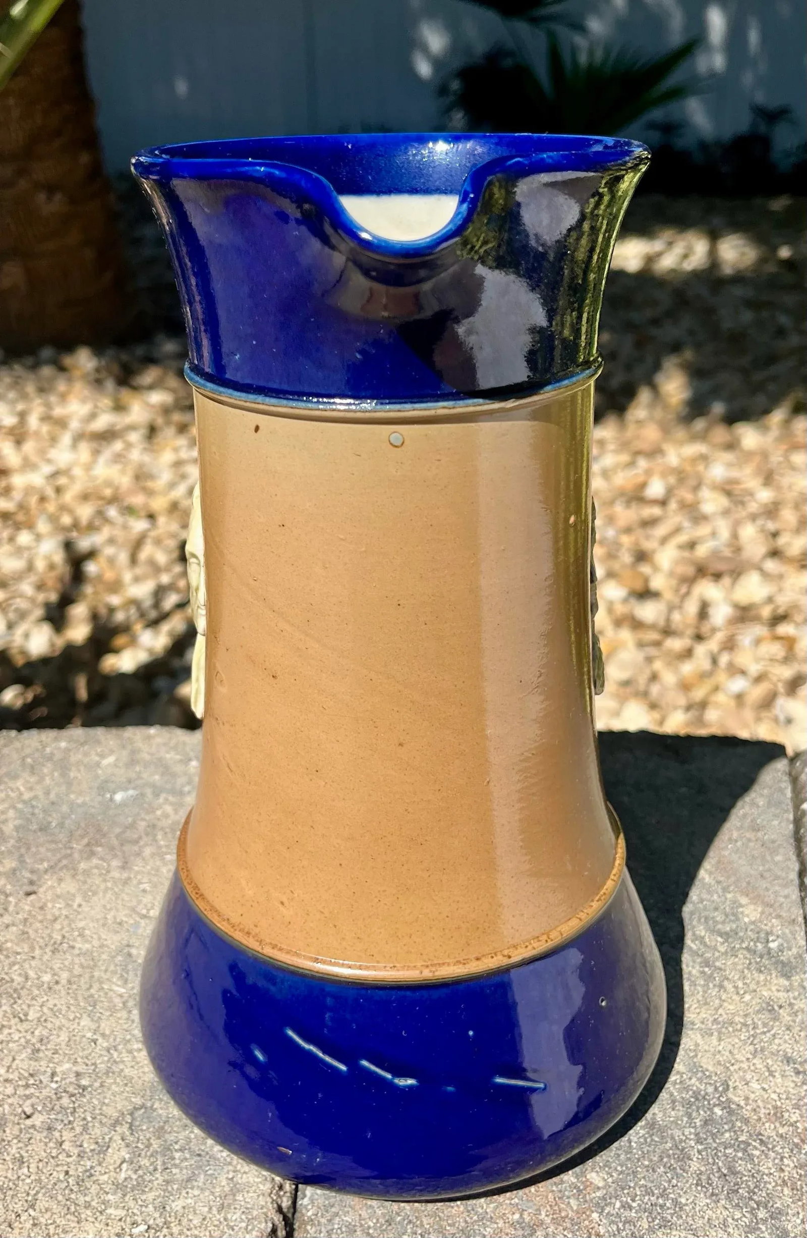 Antique Royal Doulton Stoneware Jug/Pitcher, King George IV John Doulton - 8