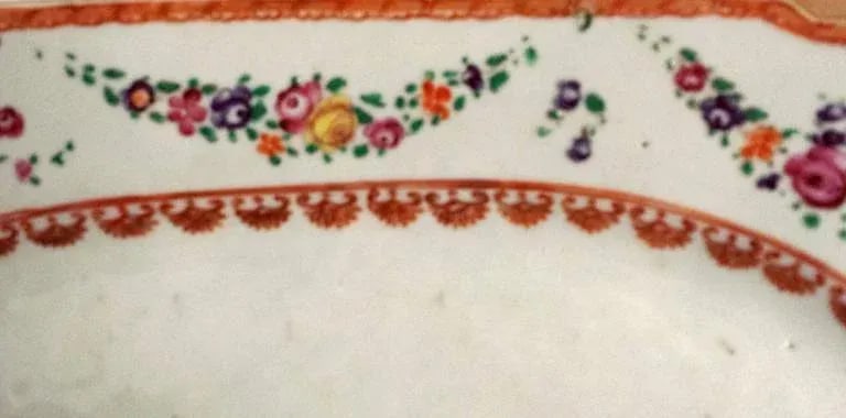 Italian-Market Chinese Export Armorial Dish for the Marchesi Di Sorbello - 4